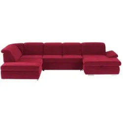 Lounge Collection Wohnlandschaft Mikrofaser  Affair ¦ rot ¦ Maße (cm): B: 371 H: