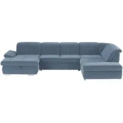 Lounge Collection Wohnlandschaft Mikrofaser  Affair ¦ blau ¦ Maße (cm): B: 371