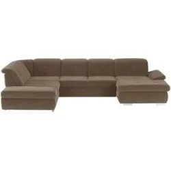 Lounge Collection Wohnlandschaft Mikrofaser  Affair ¦ braun ¦ Maße (cm): B: 371
