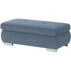 Lounge Collection Polsterhocker  Affair ¦ blau ¦ Maße (cm): B: 129 H: 47 T: 64.0
