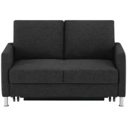 Höffner Schlafsofa platzsparend Fürth ¦ grau ¦ Maße (cm): B: 140 H: 90 T: 95.0