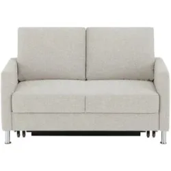 Höffner Schlafsofa platzsparend Fürth ¦ beige ¦ Maße (cm): B: 140 H: 90 T: 95.0