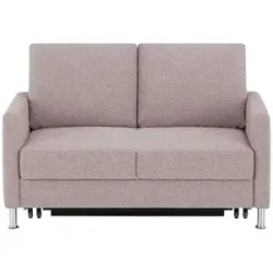 Höffner Schlafsofa platzsparend Fürth ¦ rosa/pink ¦ Maße (cm): B: 140 H: 90 T: 95.0