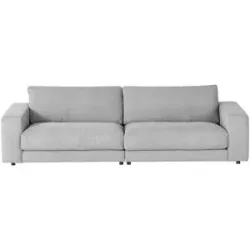 Jette Home Sofa Cord Sila ¦ grau ¦ Maße (cm): B: 290 H: 85 T: 127.0