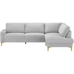 Gray & Jones Cord-Sofa  Capa ¦ grau ¦ Maße (cm): B: 276 H: 86 T: 200.0