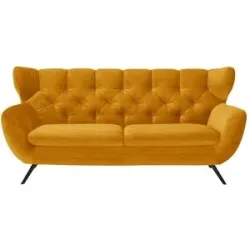 Jette Home Sofa  Caldara ¦ gelb ¦ Maße (cm): B: 200 H: 94 T: 95.0