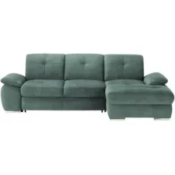 Höffner Ecksofa  Gladys ¦ türkis/petrol ¦ Maße (cm): B: 282 H: 103 T: 197.0