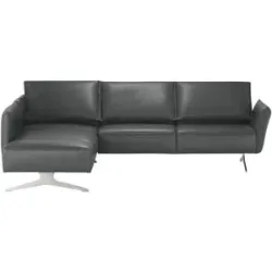 Koinor Ecksofa Leder  Vineto ¦ grau ¦ Maße (cm): B: 272 H: 83 T: 207.0