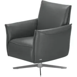 Koinor Sessel Echtleder Vineto ¦ grau ¦ Maße (cm): B: 78 H: 87 T: 79.0