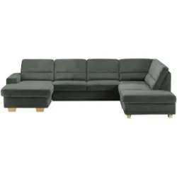 meinSofa Wohnlandschaft aus Mikrofaser Marc ¦ grau ¦ Maße (cm): B: 311 H: 85 T: