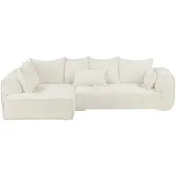 uno Ecksofa beidseitig montierbar London ¦ creme ¦ Maße (cm): B: 320 H: 72 T: