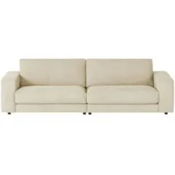 Jette Home Sofa Cord Sila ¦ creme ¦ Maße (cm): B: 250 H: 85 T: 107.0