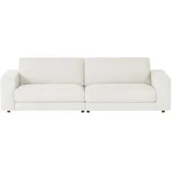 Jette Home Sofa Cord Sila ¦ weiß ¦ Maße (cm): B: 250 H: 85 T: 107.0