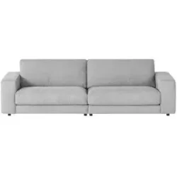 Jette Home Sofa Cord Sila ¦ grau ¦ Maße (cm): B: 250 H: 85 T: 107.0