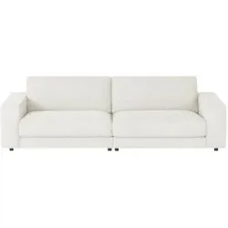 Jette Home Sofa Cord Sila ¦ weiß ¦ Maße (cm): B: 250 H: 85 T: 127.0