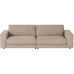 Jette Home Sofa Cord Sila ¦ braun ¦ Maße (cm): B: 250 H: 85 T: 127.0
