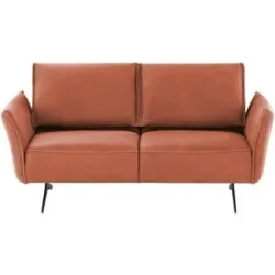 Koinor Ledersofa  Vineto ¦ orange ¦ Maße (cm): B: 176 H: 110 T: 88.0