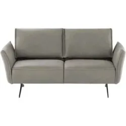 Koinor Ledersofa  Vineto ¦ grau ¦ Maße (cm): B: 176 H: 110 T: 88.0