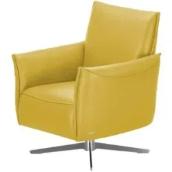 Koinor Sessel Echtleder Vineto ¦ gelb ¦ Maße (cm): B: 78 H: 87 T: 79.0