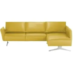 Koinor Ecksofa Leder  Vineto ¦ gelb ¦ Maße (cm): B: 272 H: 83 T: 207.0