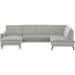 meinSofa Wohnlandschaft  Grace ¦ grau ¦ Maße (cm): B: 332 H: 89 T: 220.0