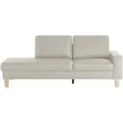 Höffner Recamiere aus Leder Bena ¦ grau ¦ Maße (cm): B: 213 H: 86 T: 97.0