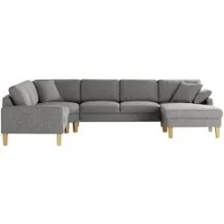 Höffner Wohnlandschaft  Bena ¦ grau ¦ Maße (cm): B: 331 H: 89 T: 263.0