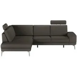 meinSofa Ecksofa aus Leder Dana ¦ braun ¦ Maße (cm): B: 269 H: 86 T: 222.0