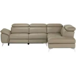 uno Ecksofa mit elektrischer Relaxfunktion Danae ¦ grau ¦ Maße (cm): B: 282 H: