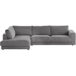 Jette Home Ecksofa Cord Sila ¦ grau ¦ Maße (cm): B: 325 H: 85 T: 224.0
