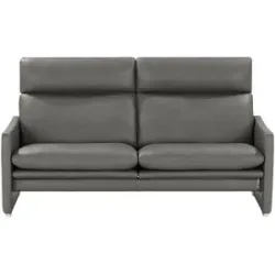 erpo just relax Ledersofa  JR 290 Trento ¦ grau ¦ Maße (cm): B: 174 H: 93 T: