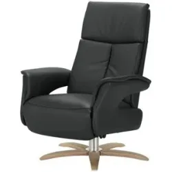 Nils Olsen Relaxsessel aus Leder  Lia ¦ schwarz ¦ Maße (cm): B: 78 H: 108 T: