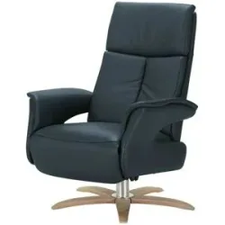 Nils Olsen Relaxsessel aus Leder  Lia ¦ blau ¦ Maße (cm): B: 78 H: 108 T: 86.0