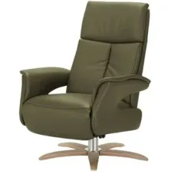 Nils Olsen Relaxsessel aus Leder  Lia ¦ grün ¦ Maße (cm): B: 78 H: 108 T: 86.0