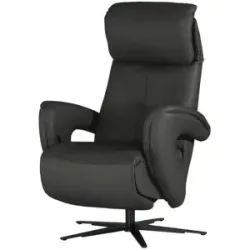 Hukla Relaxsessel aus Leder Pierre ¦ schwarz ¦ Maße (cm): B: 75 H: 115 T: 87.0