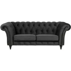 Soho Einzelsofa  Churchill ¦ schwarz ¦ Maße (cm): B: 212 H: 79 T: 100.0