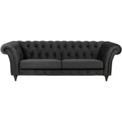 Soho Einzelsofa  Churchill ¦ schwarz ¦ Maße (cm): B: 252 H: 79 T: 100.0