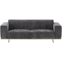 Soho Sofa  3-sitzig  Piemonte ¦ grau ¦ Maße (cm): B: 230 H: 77 T: 89.0