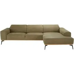 Ravensberger Werkstätten Ecksofa  Oakland ¦ grün ¦ Maße (cm): B: 295 H: 98 T: