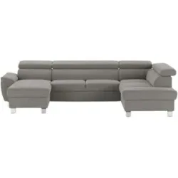 uno Wohnlandschaft aus Mikrofaser Avola ¦ braun ¦ Maße (cm): B: 315 H: 90 T: