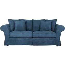 Höffner Einzelsofa  Olivia ¦ blau ¦ Maße (cm): B: 240 H: 100 T: 98.0