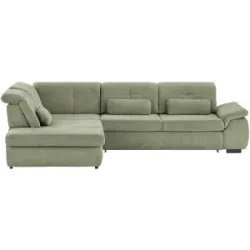 Höffner Ecksofa mit Funktion  Perry ¦ grün ¦ Maße (cm): B: 315 H: 85 T: 260.0