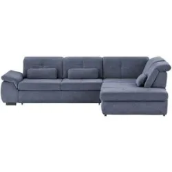 Höffner Ecksofa mit Funktion  Perry ¦ blau ¦ Maße (cm): B: 315 H: 85 T: 260.0