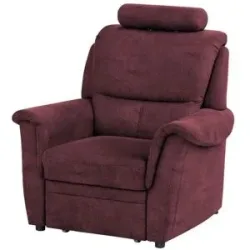 meinSofa Sessel mit Hocker als Auszug Chris ¦ rot ¦ Maße (cm): B: 102 H: 96 T: