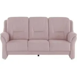 meinSofa Sofa 3-sitzig aus Mikrofaser Wilma ¦ rosa/pink ¦ Maße (cm): B: 198 H: