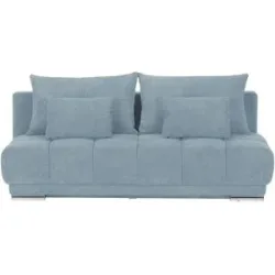 Bobb Einzelsofa mit Schlaffunktion Isalie de Luxe ¦ blau ¦ Maße (cm): B: 206 H: