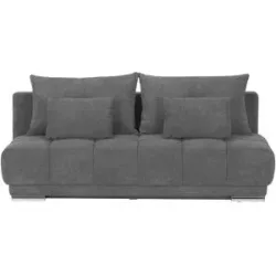Bobb Einzelsofa mit Schlaffunktion Isalie de Luxe ¦ grau ¦ Maße (cm): B: 206 H: