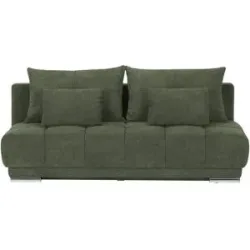 Bobb Einzelsofa mit Schlaffunktion Isalie de Luxe ¦ grün ¦ Maße (cm): B: 206 H: