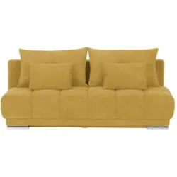 Bobb Einzelsofa mit Schlaffunktion Isalie de Luxe ¦ gelb ¦ Maße (cm): B: 206 H: