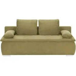 smart Schlafsofa  Leonie ¦ grün ¦ Maße (cm): B: 198 H: 92 T: 90.0